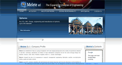 Desktop Screenshot of meletesrl.com