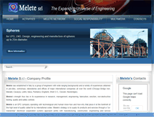 Tablet Screenshot of meletesrl.com